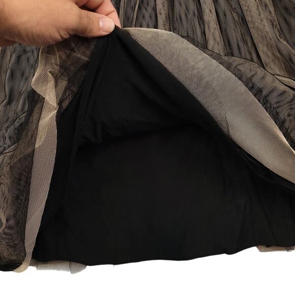 Vintage Weston Wear Anthropologie Lace Dress w/ Tulle Skirt Sz Large Whimsigoth - Picture 6 of 16